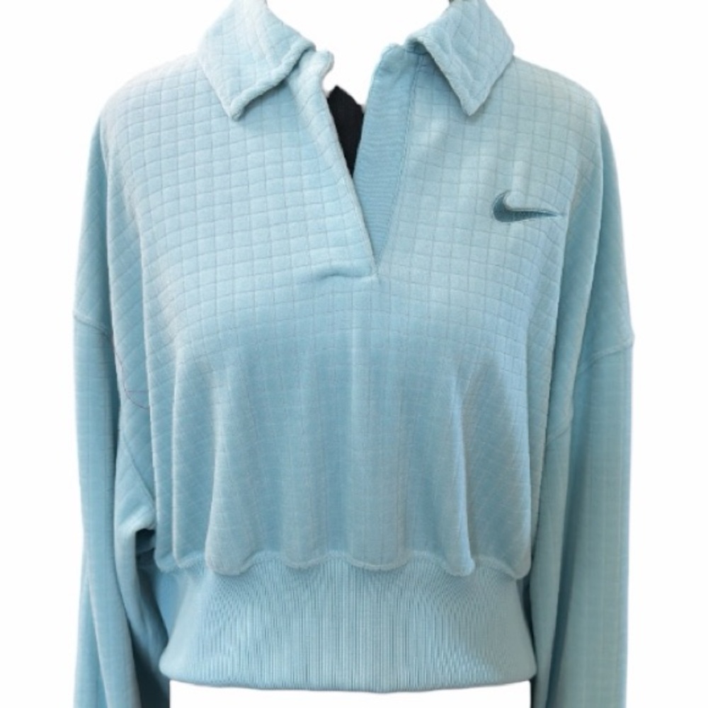 Nike Light Blue Crop Top